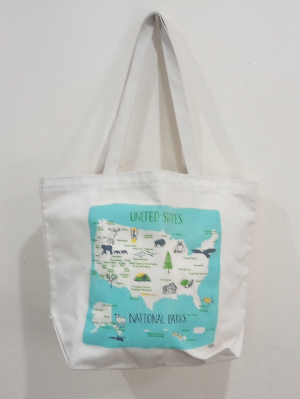 National Parks Canvas Cotton Market Tote Bag Design by Claudia Pearson  - New!